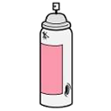スプレー缶のイラスト