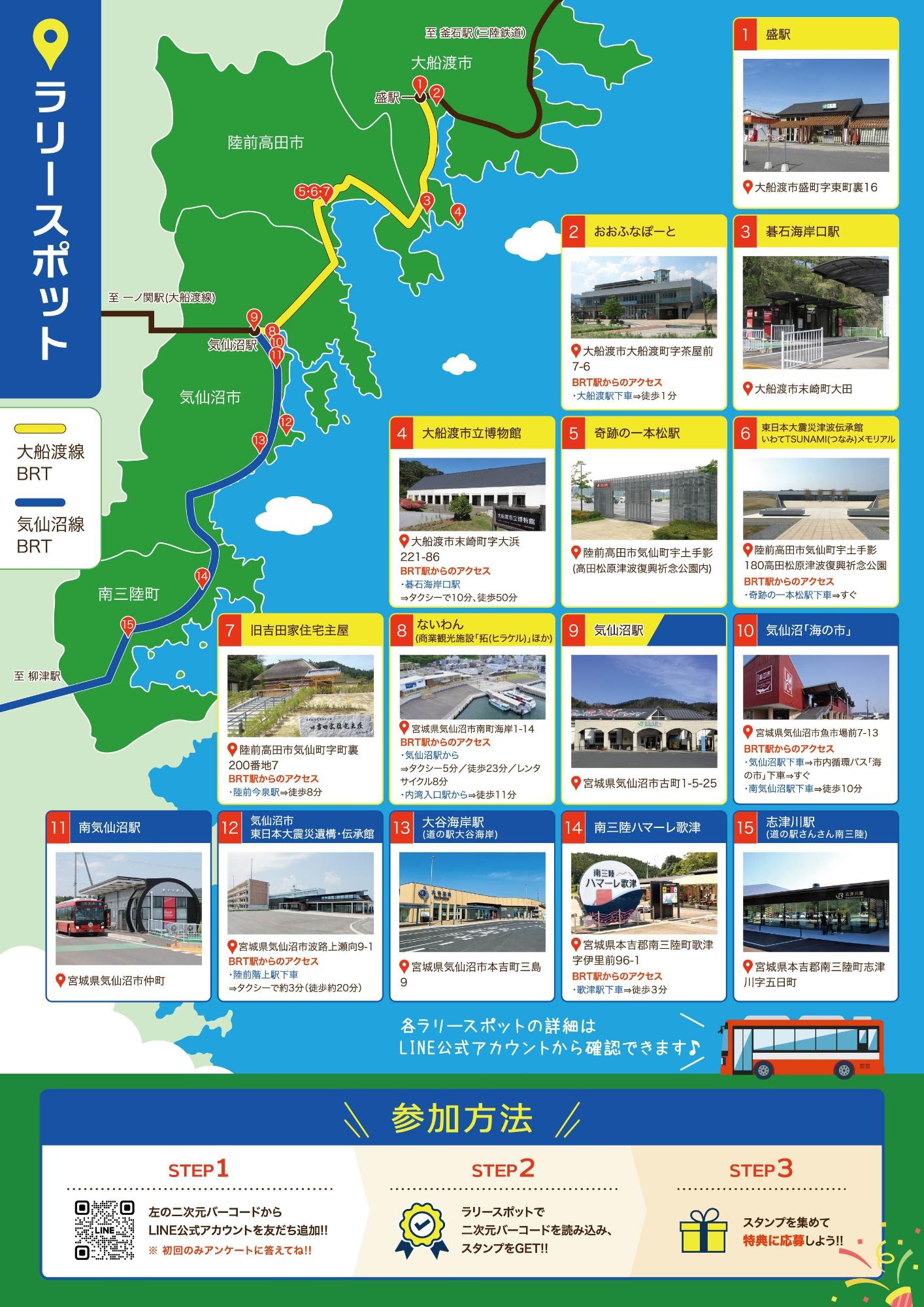 スタンプラリー2025 チラシ裏面