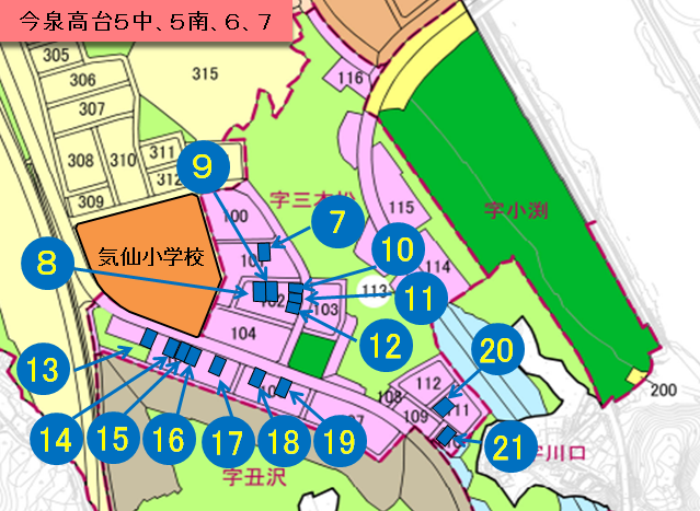 今泉地区詳細位置図1