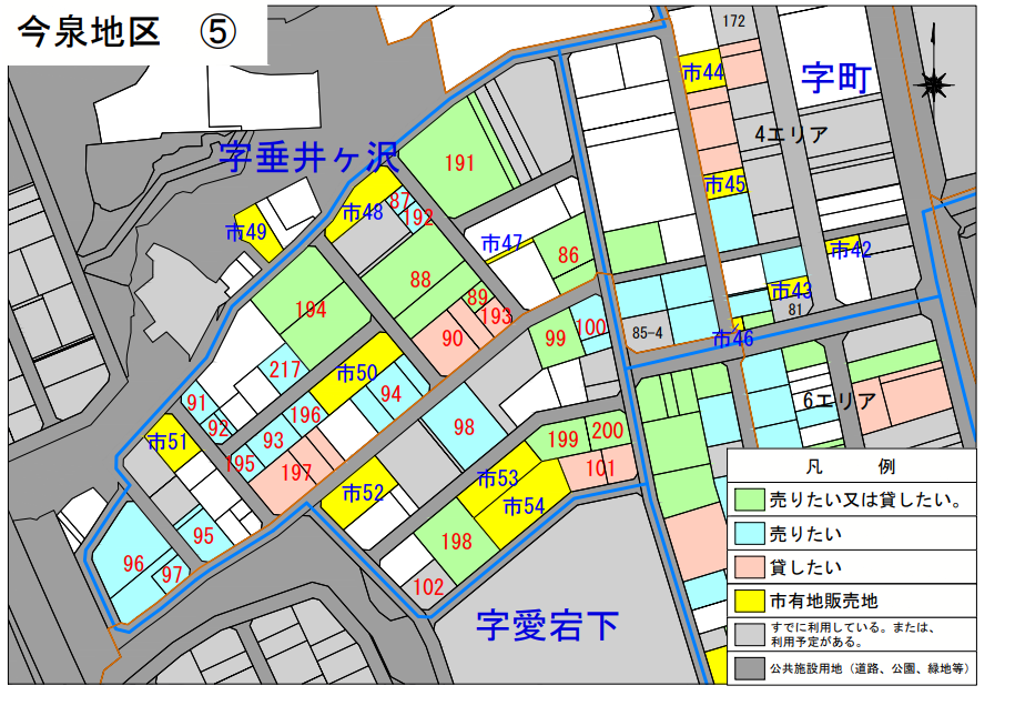 今泉地区5エリア