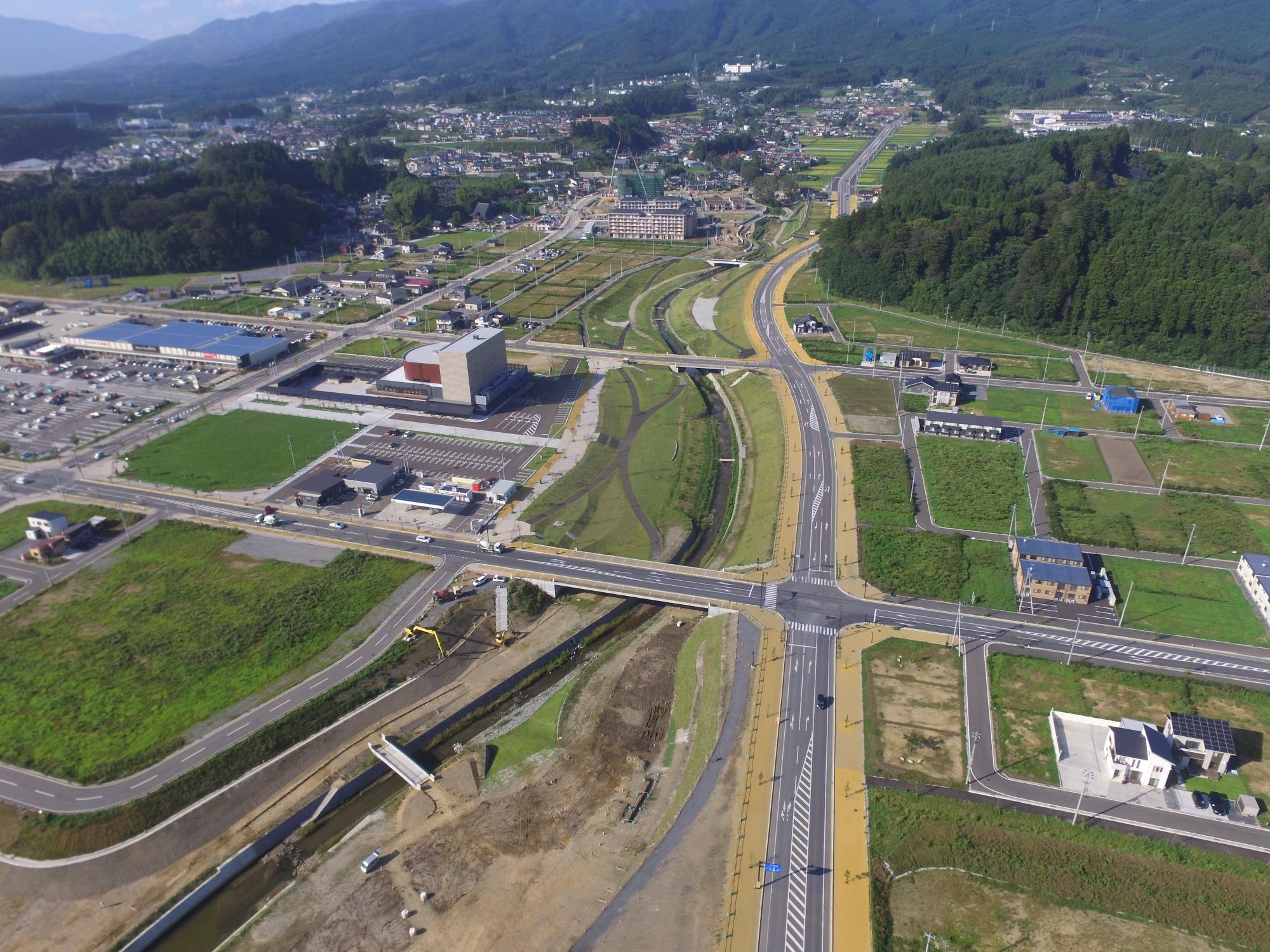 川原川俯瞰写真